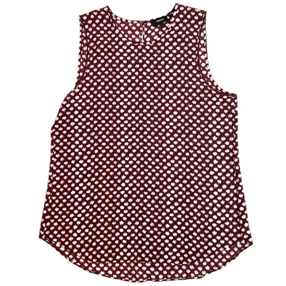 Theory Silk Bringam Painter Dot Blouse Top Size Large - Picture 3 of 8